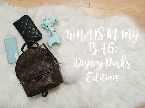 What&#39;s in my Bag | Disney Parks Edition + Louis Vuitton Palm Springs Mini - YouTube