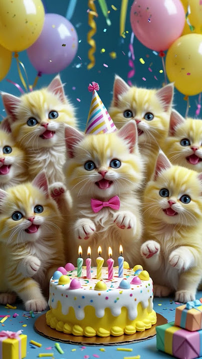 #birtdaycelebration #happybirthday #birthday #birthdaycake #birthdayboy #happybirthdaysong #kitten