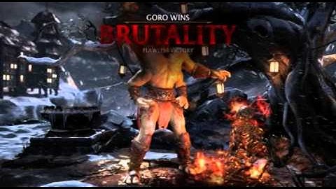 MKX GORO "SHOKAN FLAME" BRUTALITY +TUTORIAL