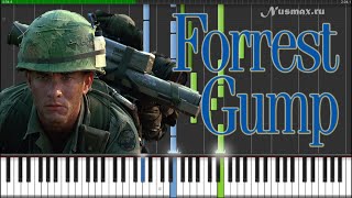 Video thumbnail of "Alan Silvestri — Feather Theme (OST Forrest Gump) Piano Tutorial (Synthesia + Sheets + MIDI)"