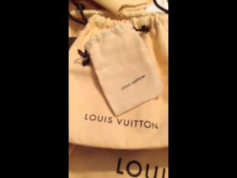 Real verses fake Louis Vuitton dustbag and box - YouTube