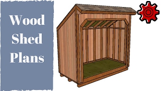FULL PLANS at: http://howtospecialist.com/outdoor/shed/4x8-firewood-storage-shed-free-plans/ ▻ SUBSCRIBE for a new DIY video 