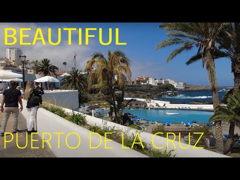 Puerto De La Cruz Tenerife Spain 🇪🇸 City Walk [4K UHD]