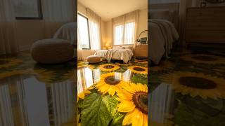 Sunflower Floor Bedroom Transformation 🌻✨ Luxury Interior Design Ideas