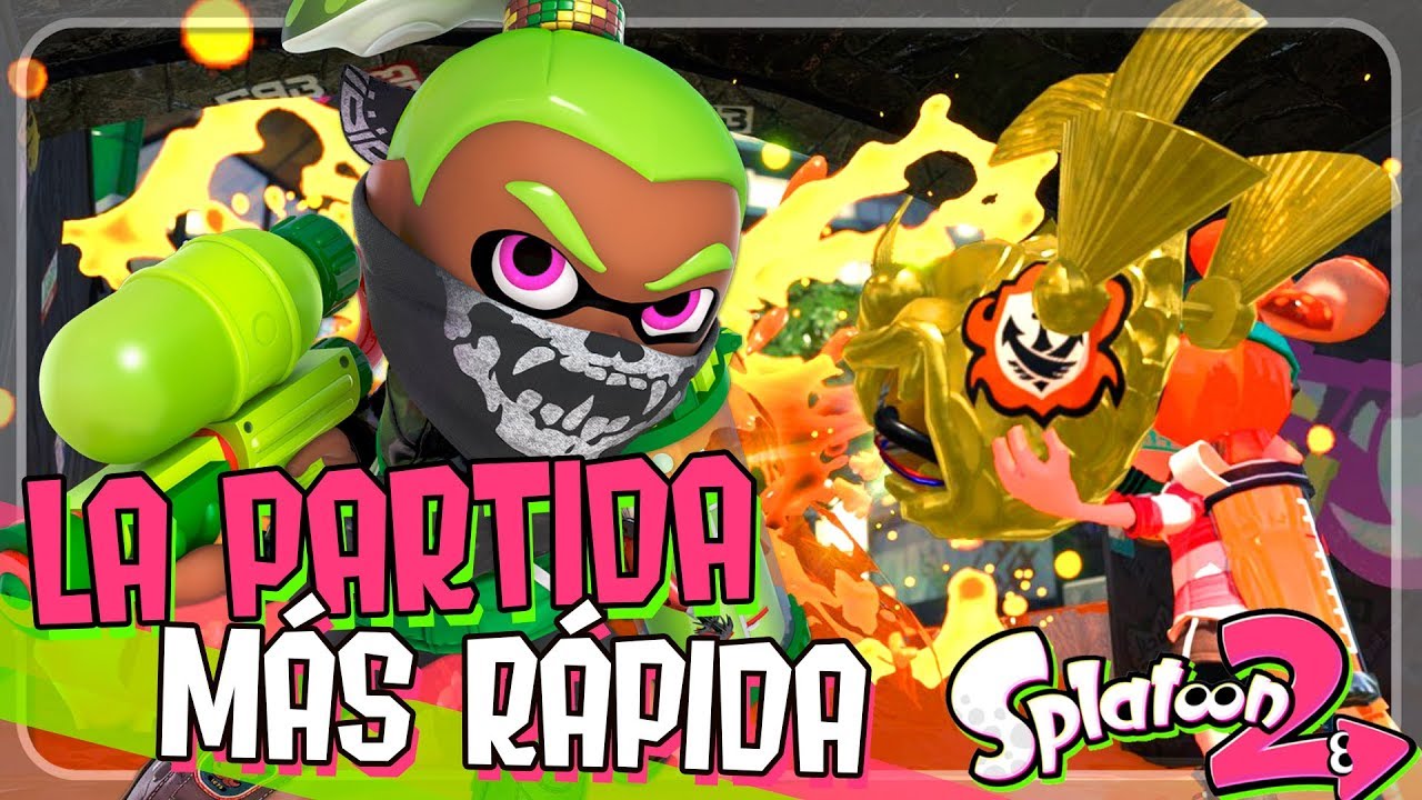 MI PARTIDA MÁS RÁPIDA EN PEZ DORADO | SPLATOON 2 COMPETITIVO - YouTube