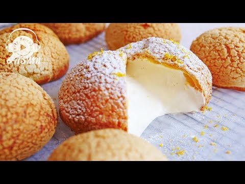 【ASMR】クリームチーズクッキーシュー/Cream cheese Cookie cream puff【料理レシピはPartyKitchen?】