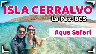 CERRALVO ISLAND - La Paz 🔴 AquaSafari Mobula Ray 😱 We were scared by a whale 🐳  Sin Postal