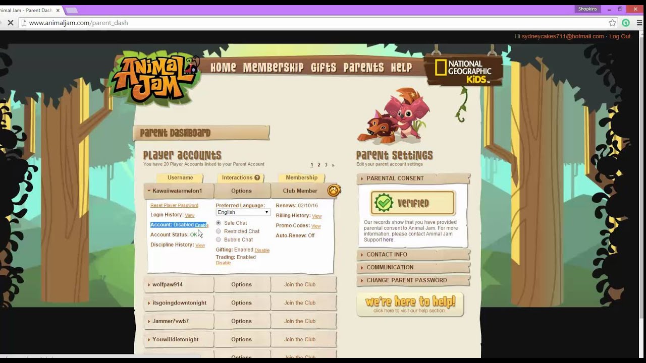 How to Lock your Animal Jam Account