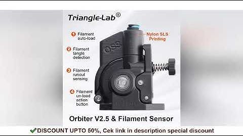 Trianglelab LDO Orbiter V2 Extruder Smart Filament Sensor V4.2 Kits Detect Stuck Filament Sensor For