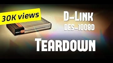 Teardown D-Link DES-1008D 8-port 10/100Mbps Fast Ethernet Switch #networking  #teardown #switch