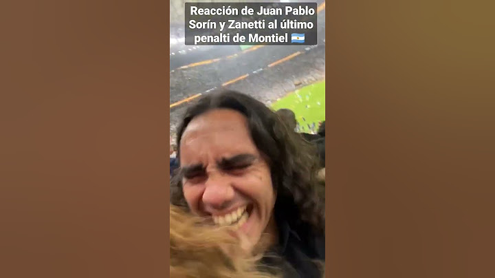 Juan Pablo Sorín and Zanetti react to Montiel's last penalty 🇦🇷