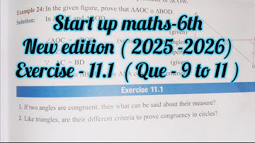start up mathematics class 7 chapter 10exercise 11.1 |viva education ex11.1 Que9to11|congruency
