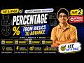 PERCENTAGE ( PART 2 ) for CAT AND IPMAT || COMPLETE QUANTS SYLLABUS FROM BASICS TO ADVANCE ||