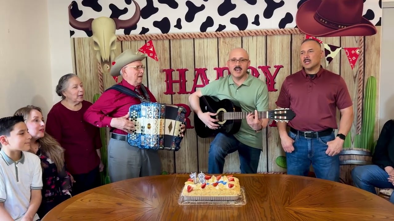 Las Mañanitas with dad at 78!