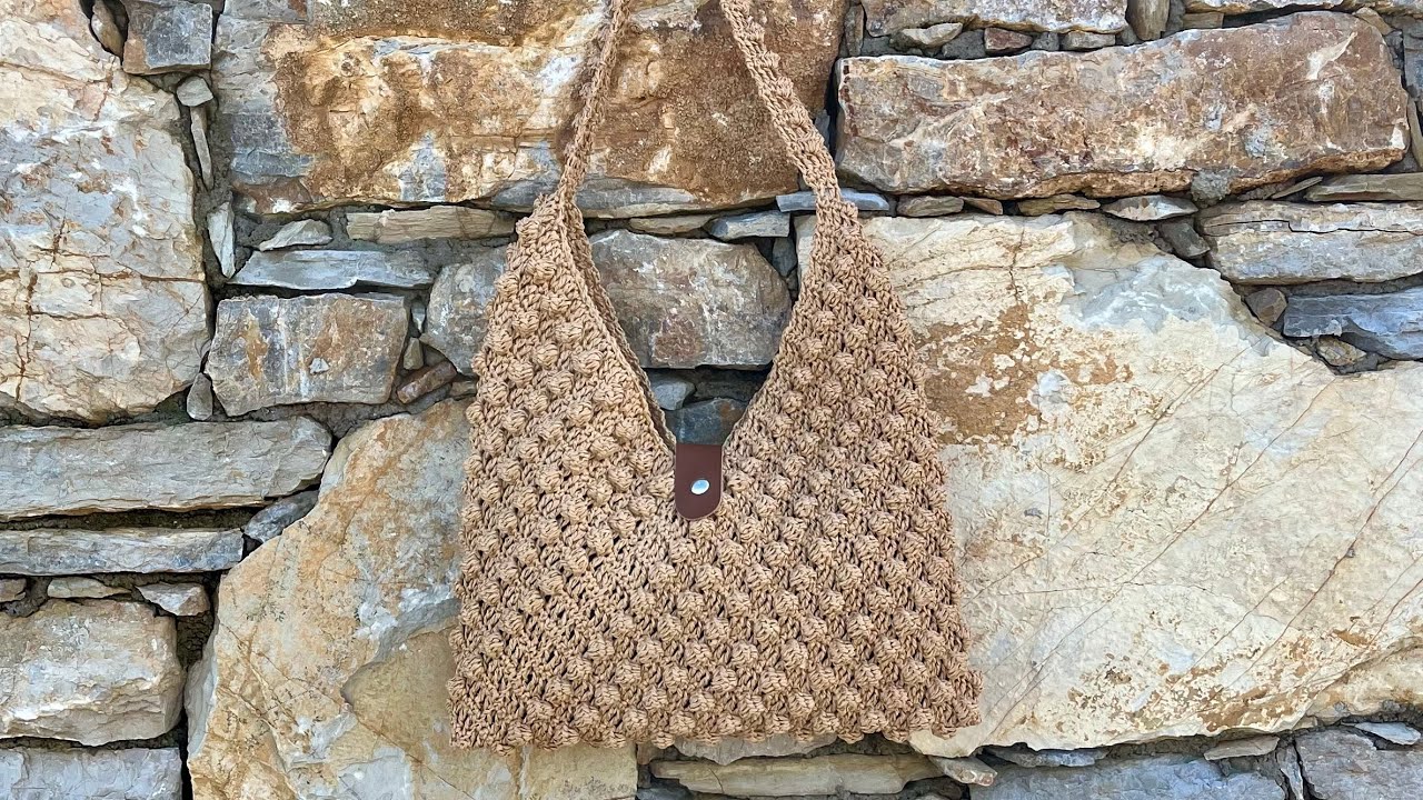 Çok Kolay Çanta Yapımı: Dümdüz Ör ve Katla | Super Easy Crochet Bag Tutorial 