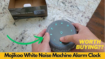 Mojikoo White Noise Machine Alarm Clock Auto Dimmable Clock for Bedrooms, 5W Stereo - Worth Buying?