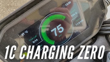 2020 Zero SRF 14.4kWh electric motorcycle charging at 1C with 12kW charge tank