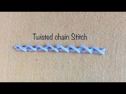 Twisted Chain Stitch — Hand Embroidery Tutorial
