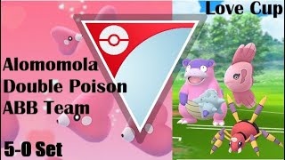 Love Cup | Alomomola | Galarian Slowbro | Ariados | Alomomola double poison ABB Team