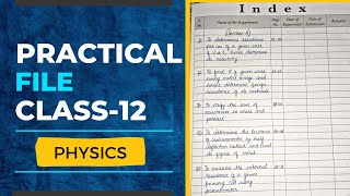 Physics practical file class 12|best file with experiments and diagrams|2022-2023|knowledge booster