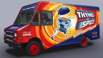 Thyme and Spice Food Truck | Speed Drawing by Joseph Diaz | CorelDRAW