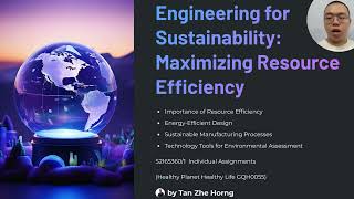 Engineering for Sustainability: Optimizing Resource Efficiency GQH0055