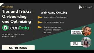 How to On-Board and Optimize LeanData