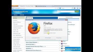 Hướng dẫn Update Firefox mới nhất đơn giản dễ làm - http://taimienphi.vn