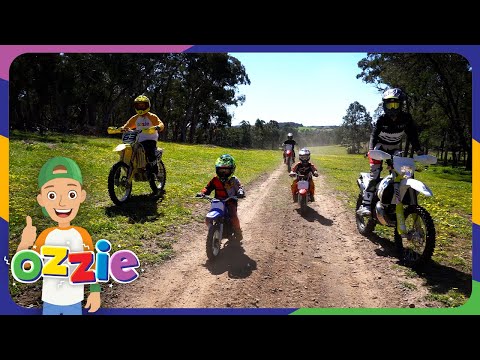 Dirt Bikes & Diggers For Kids | Learn About Motorbikes & Excavators!