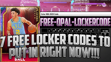NBA2K20 - 7 *FREE* SECRET LOCKER CODES TO PUT IN RIGHT NOW!!! FREE GALAXY OPALS AND PINK DIAMONDS!!!