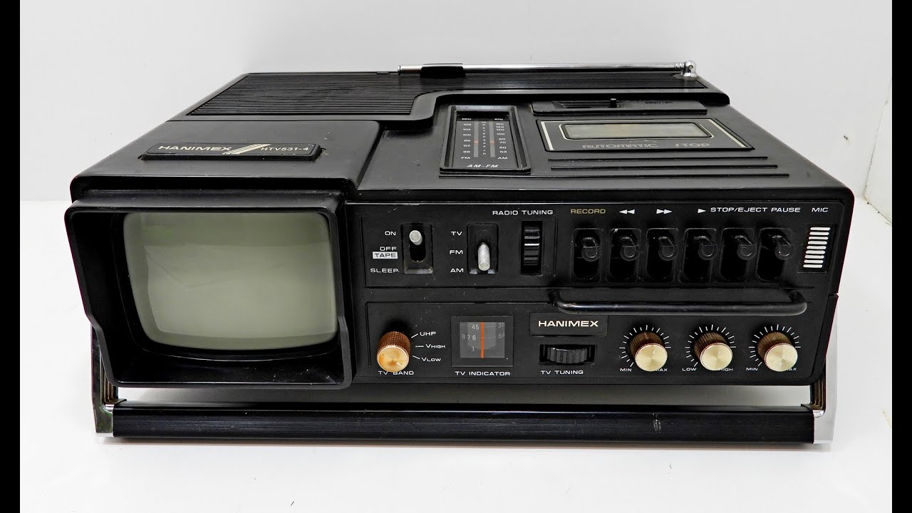Hanimex HTV531-4 1980s 3 in 1 TV Radio Cassette Check and Service Hanimex HTV531-4 1980s 3 in 1 TV Radio Cassette Check and Service