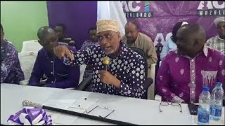 MAALIM SEIF:ACT- WAZALENDO HAIWEZI KUFUTWA SASA