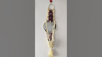 MACRAME mirror art #ytshortsvideo #handmade #tending #diy #macrame #art #macramepattern