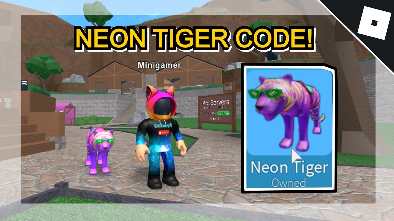 Code To Get Neon Tiger On EPIC MINIGAMES Roblox YouTube 