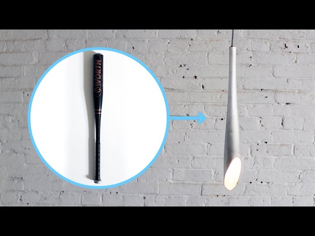 How To Turn A Baseball Bat Into Modern Pendant Lamp