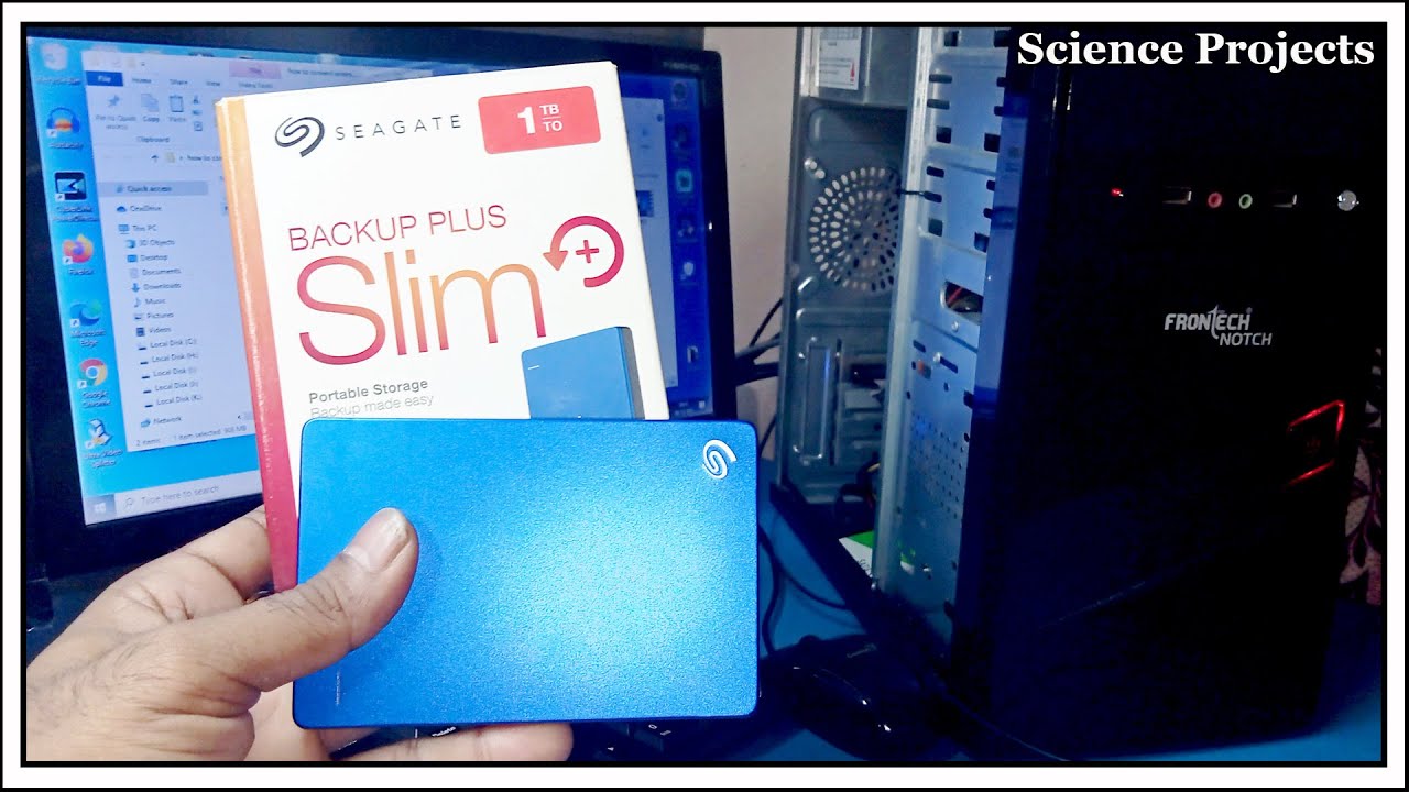How to connect external hard drive to pc Seagate backup plus slim