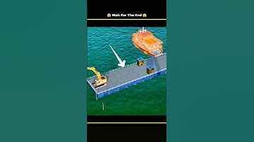 How Engineers Build Huge Bridges On Ocean 😨 #3danimation #shorts