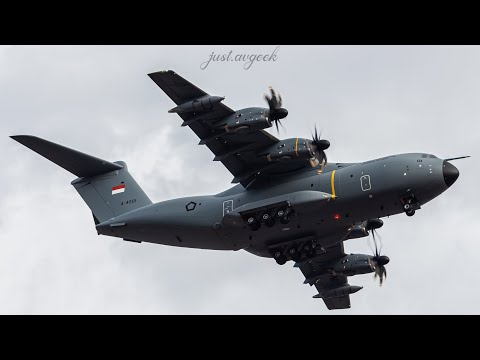 Indonesian Airforce's First A400M fleet [RAJA401] on final runway 24 at Halim Perdana Kusuma AFB