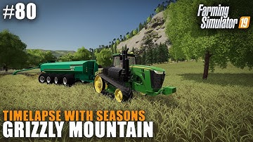 Grizzly Mountain Timelapse #80 Spreading Digestate, Farming Simulator 19 Seasons