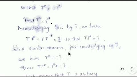 M Sc-2/Functional Analysis/Unitary And Normal Operator/Properties of Unitary And Normal Operator