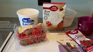 Strawberry Cake Easy Way Using Angel Food Cake