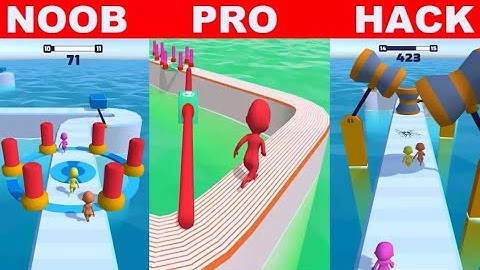 NOOB vs PRO vs HACKER : FUN RACE 3D