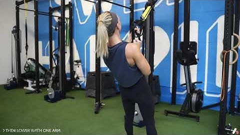 TRX 2 Handed Row to 1 Arm Eccentric