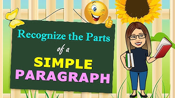 RECOGNIZE THE PARTS OF A SIMPLE PARAGRAPH