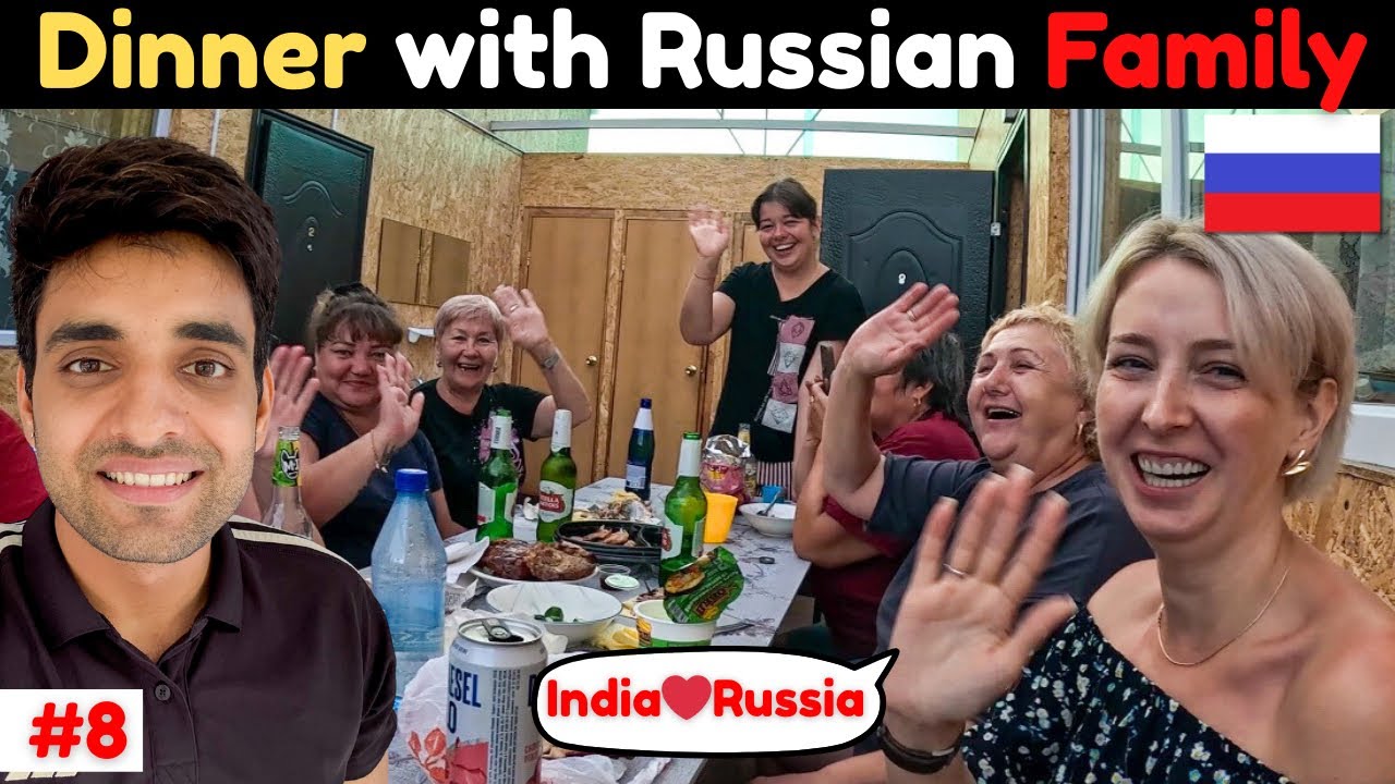 Dinner With a Russian Family🇷🇺 | India to Russia By Bicycle 