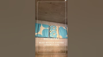 【BLUE BOTTLE COFFEE】期間限定マリメッコラテ｜ブルーボトルコーヒー青山カフェ #shorts