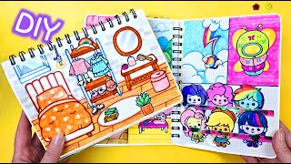 Paper Diy 🎨Toca Boca Paper Play Compilation / Quiet book /종이놀이 / Sanrio