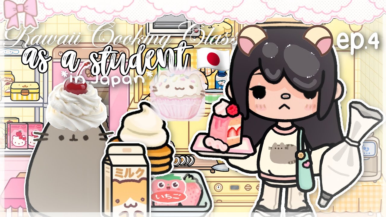 ||۶ৎStudent Living In Japan🇯🇵//ep.4*Taking a KAWAII Cooking Class|| voiced||Toca Boca Life Roleplay 