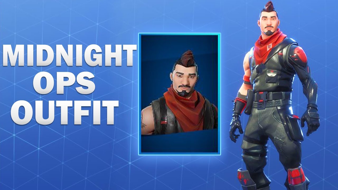 midnight ops fortnite skin showcase - black ops fortnite skin