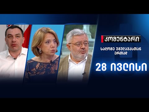 კომენტარი: მკაცრი პოლიტიკური გზავნილები აშშ-სგან - 28 ივლისი